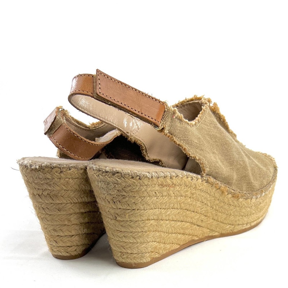 Toni Pons 'Lugano' Espadrille Wedge Sandal in Tobacco Fabric Size EU 40/US 9-9.5 - Picture 5 of 5